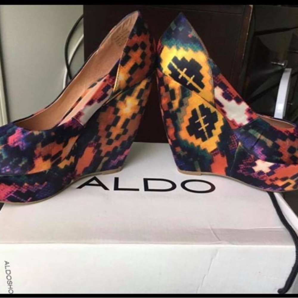 Aldo Women's Multicolor Wedge Heels
